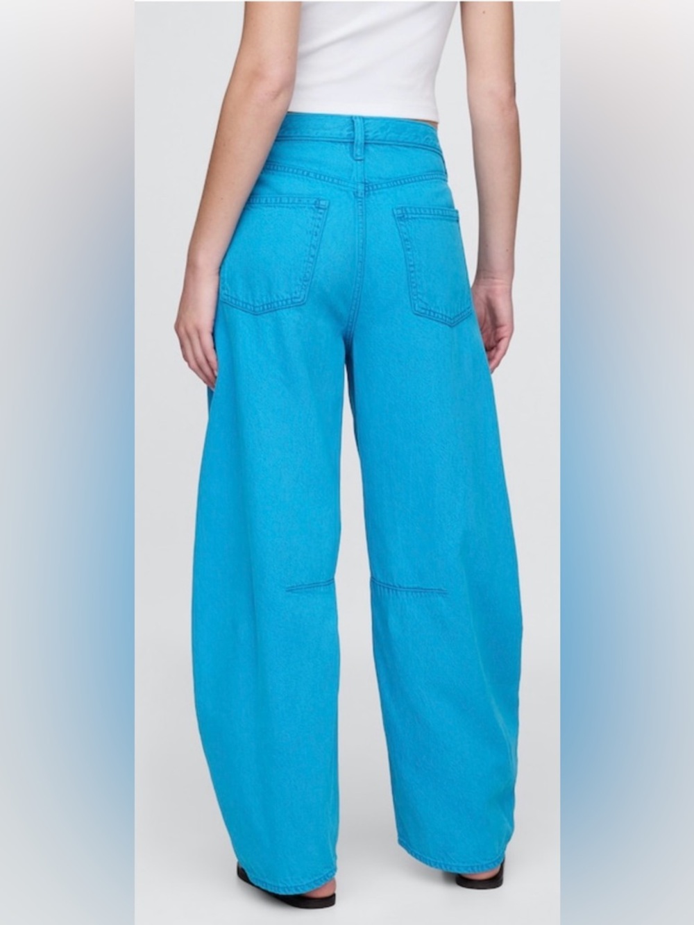 GAP High Rise UltraSoft Jeans - True Cyan Blue - Picture 3 of 7